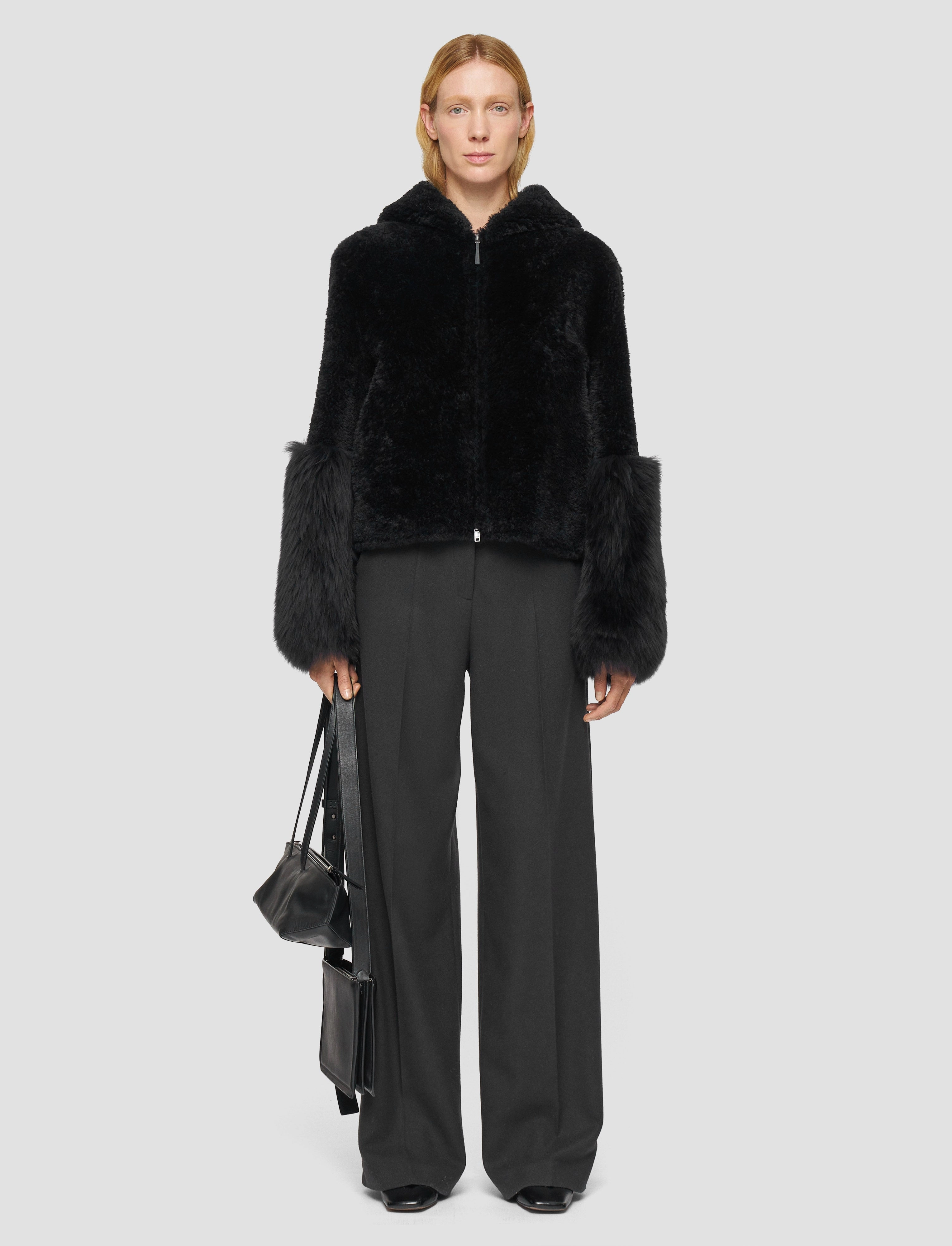 FullLengthZip Seasonal Trend Sarah Shearling Jacket