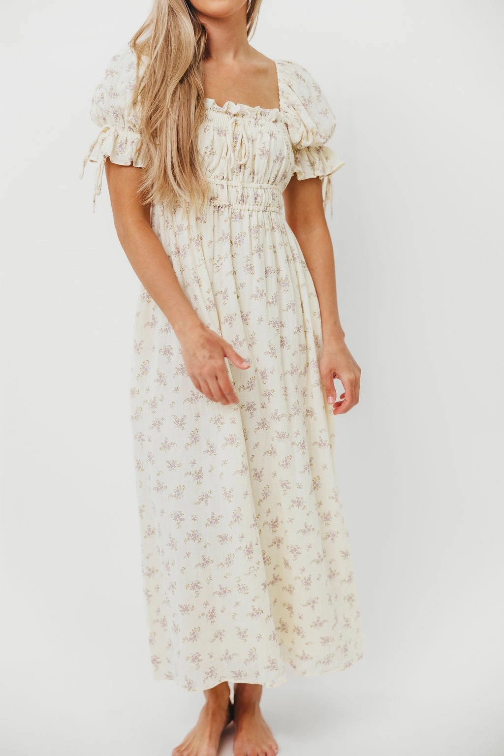 TaglessDesign Savanna Steppe 100% Cotton Dress in Lilac - Bump Friendly & Inclusive Sizing (S-3XL)