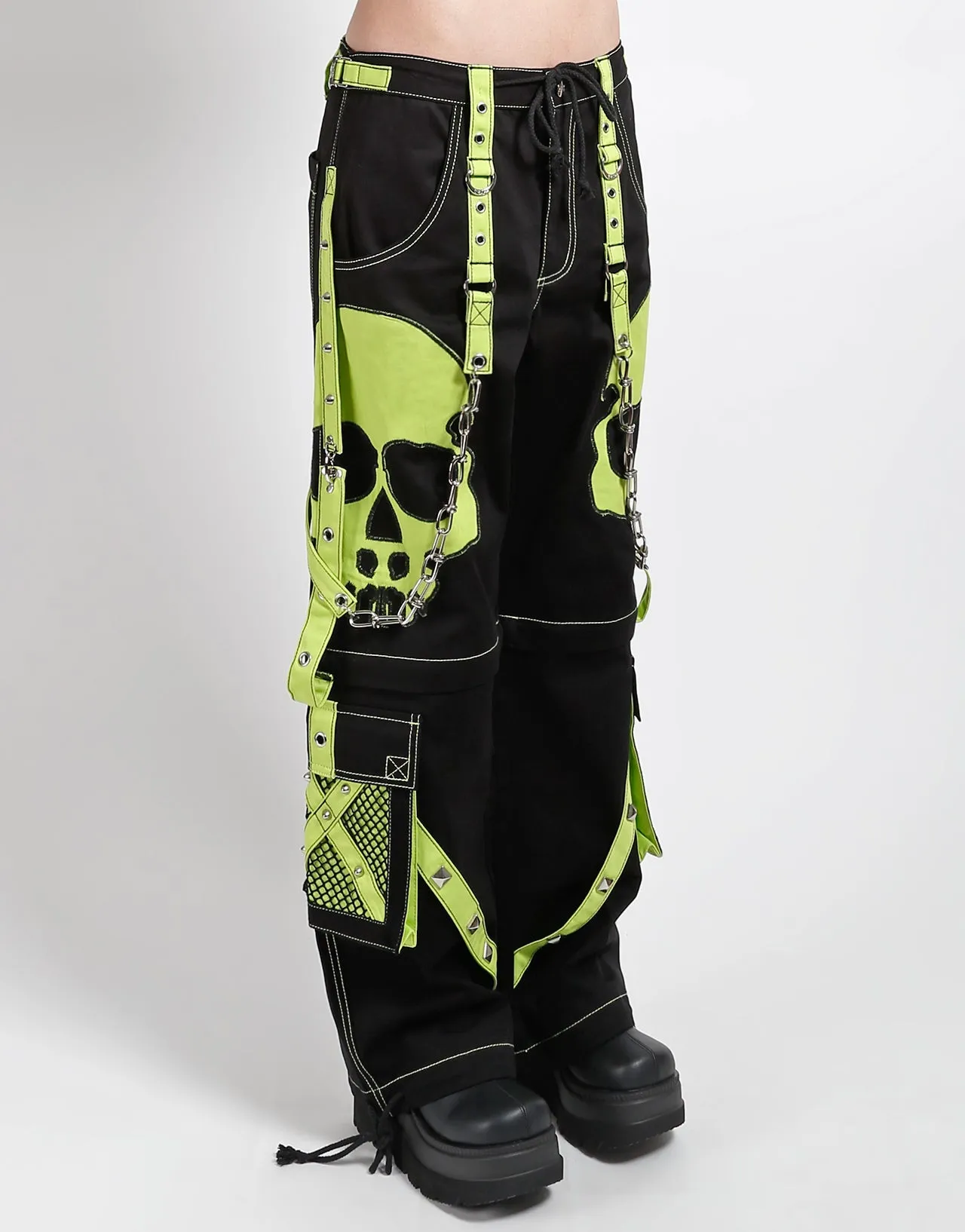 EcoFriendlyMaterials Relaxed Comfort Look SCARE DARK STREET PANT LIME