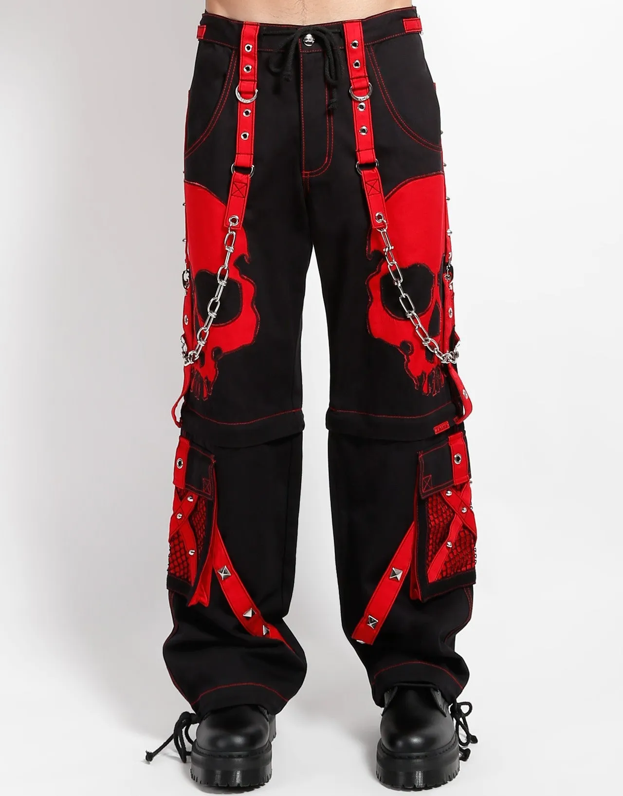 SCARE DARK STREET PANT RED Customizable length Core Stretch