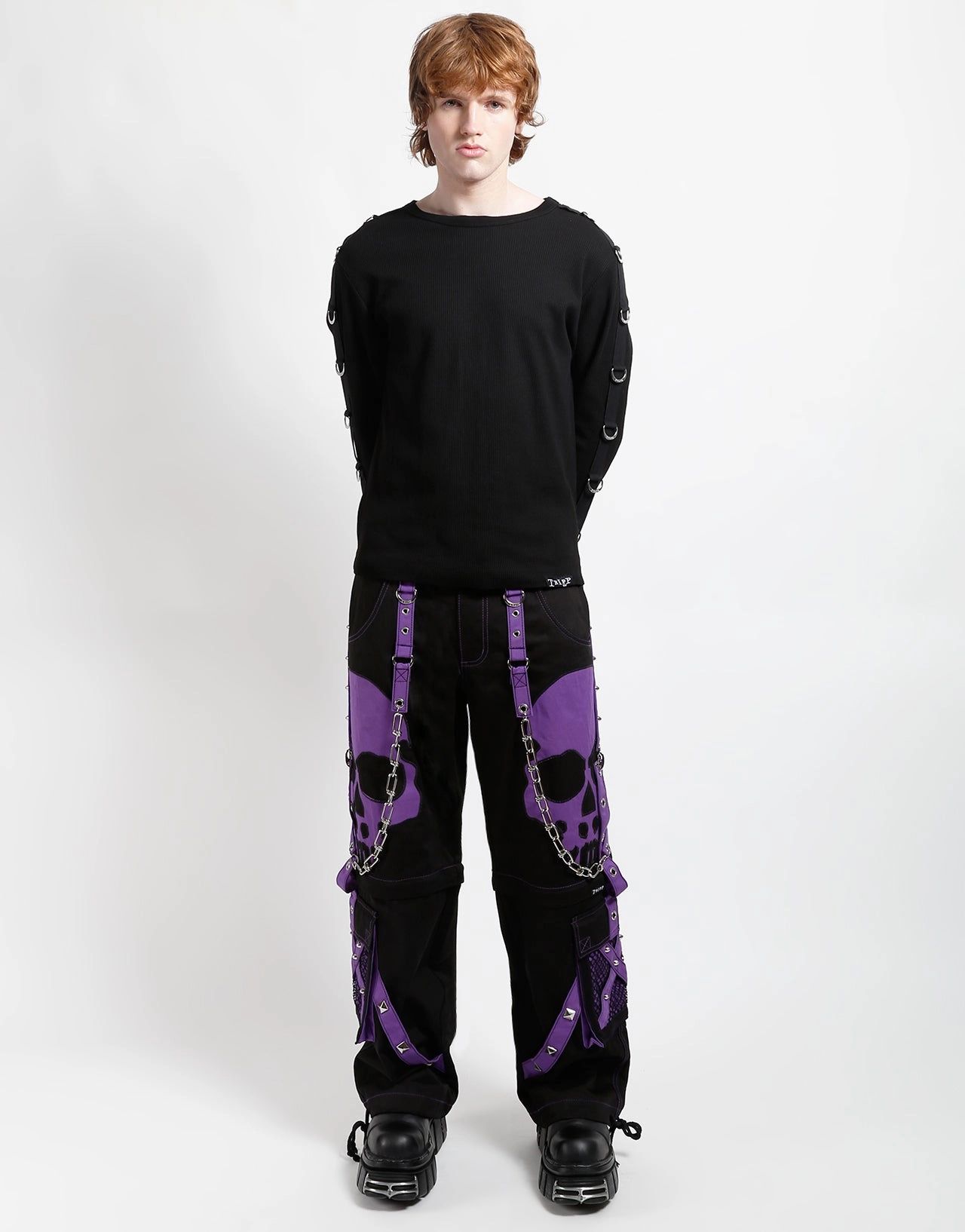 SCARE DARK STREET PANT PURPLE Professional Wear Chic Comfort