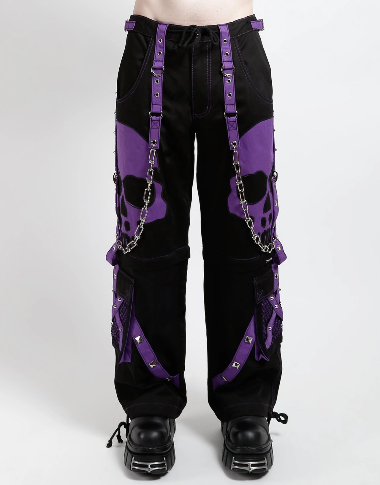 Minimalist Waist Lightweight Material SCARE DARK STREET PANT PURPLE