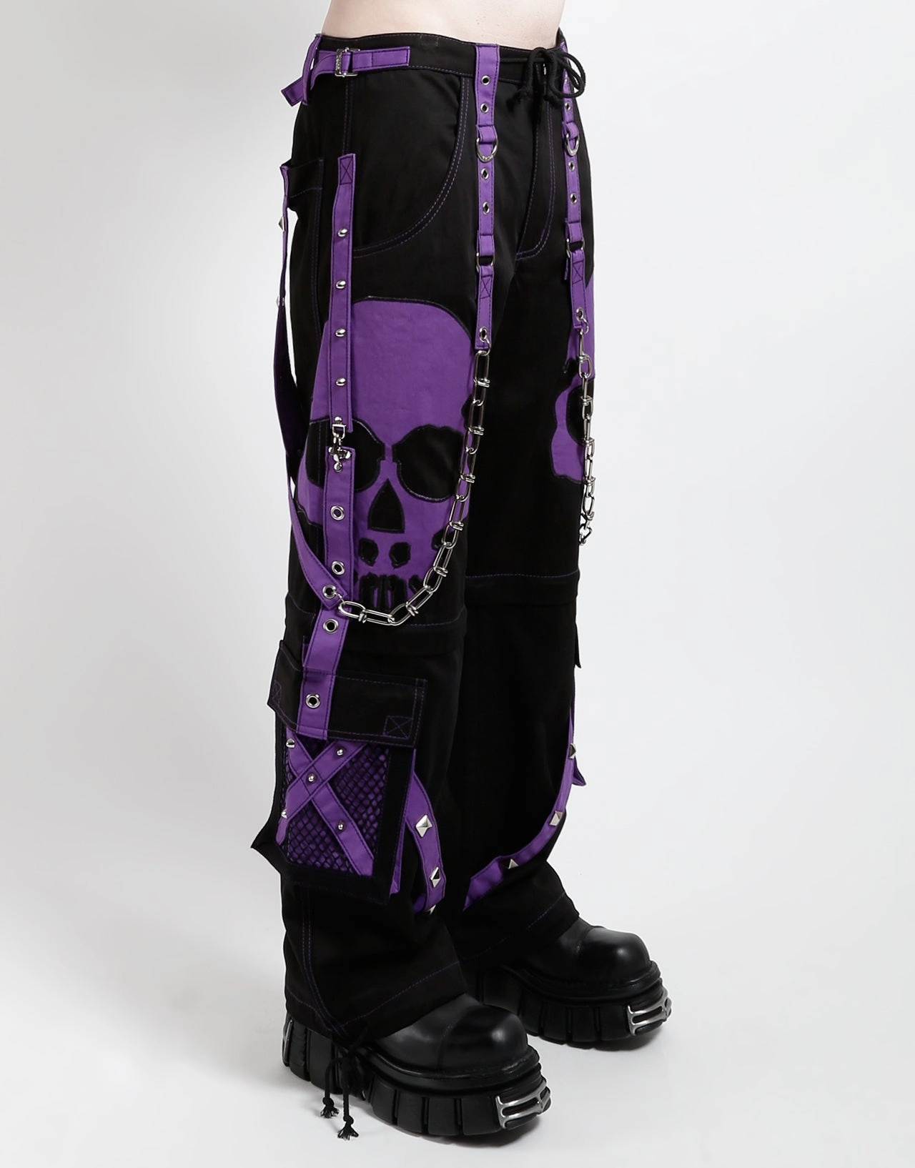 SCARE DARK STREET PANT PURPLE Zip-off legs