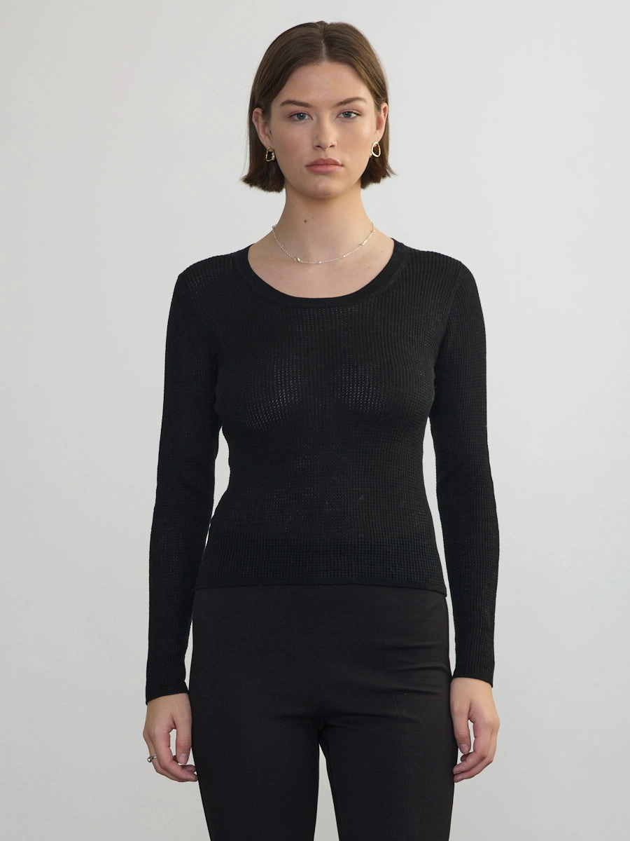 SCOOP NECK PULLOVER SeamlessConstruction
