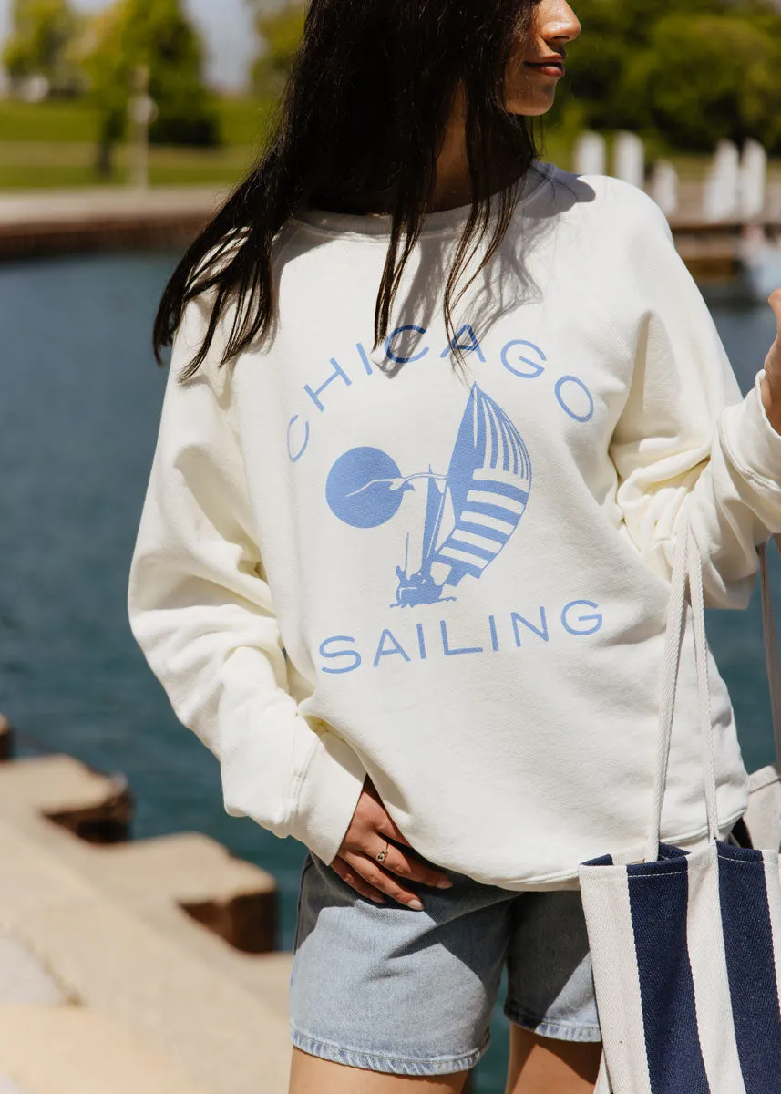 Chicago Sailing Classic Crew Sweatshirt Soft Knit Style Fashion Essential