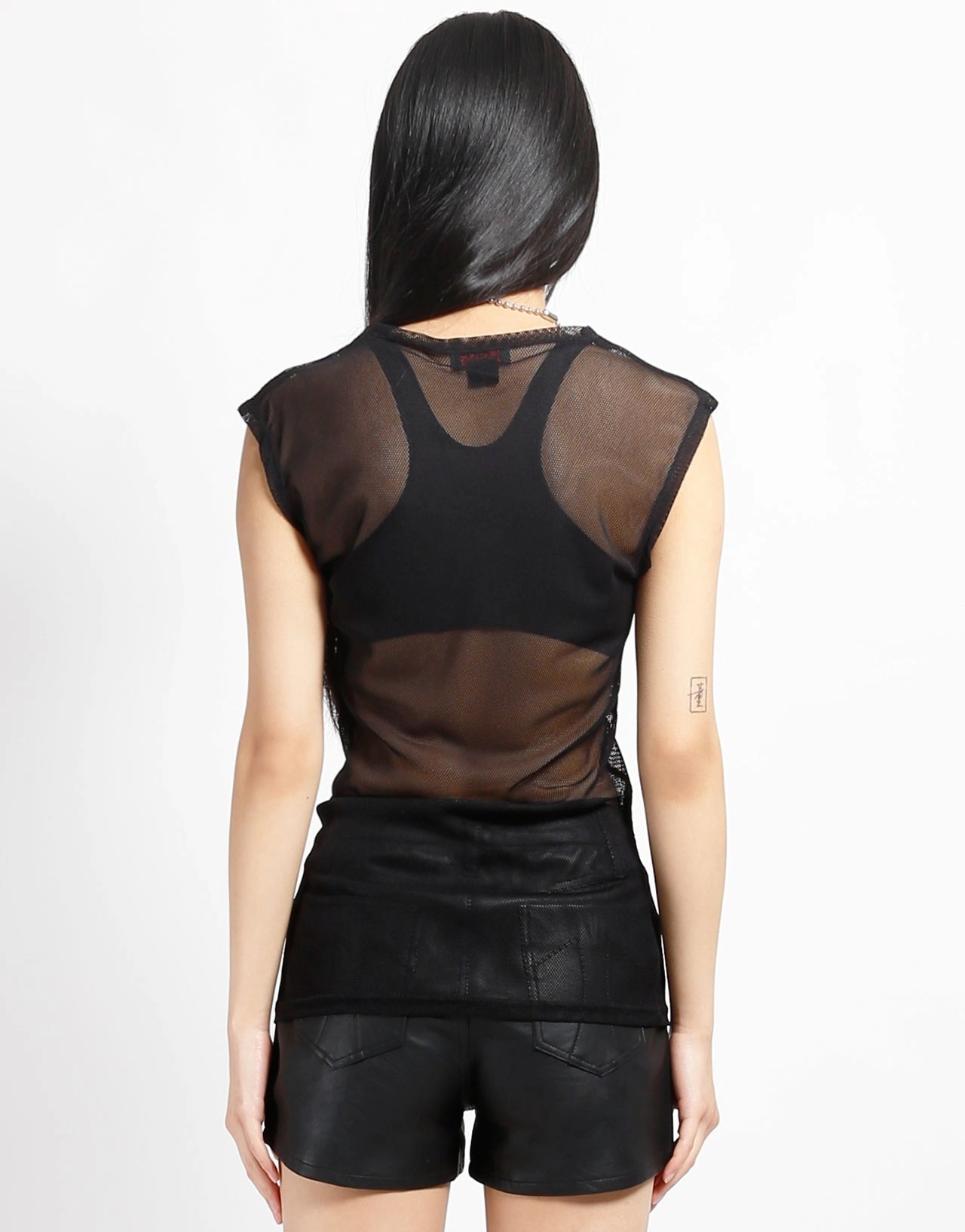 MUSCLE TANK FISHNET Flowy Tunic UV Protection Enhanced