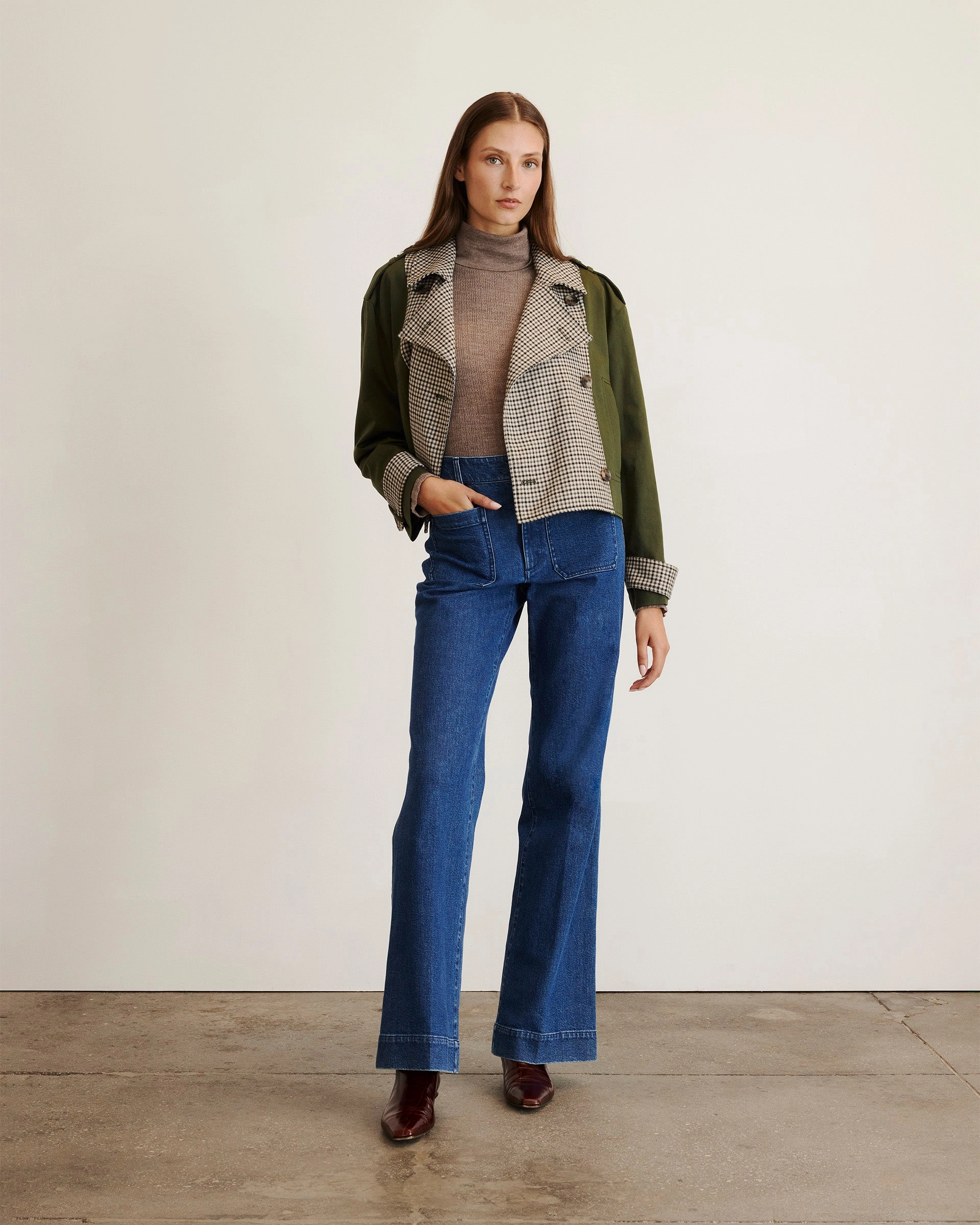 Compact packaging Seamless Knit Cuffs Walton Jacket