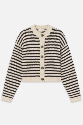 The Striped Chunky Femme Cardi Warm Knit