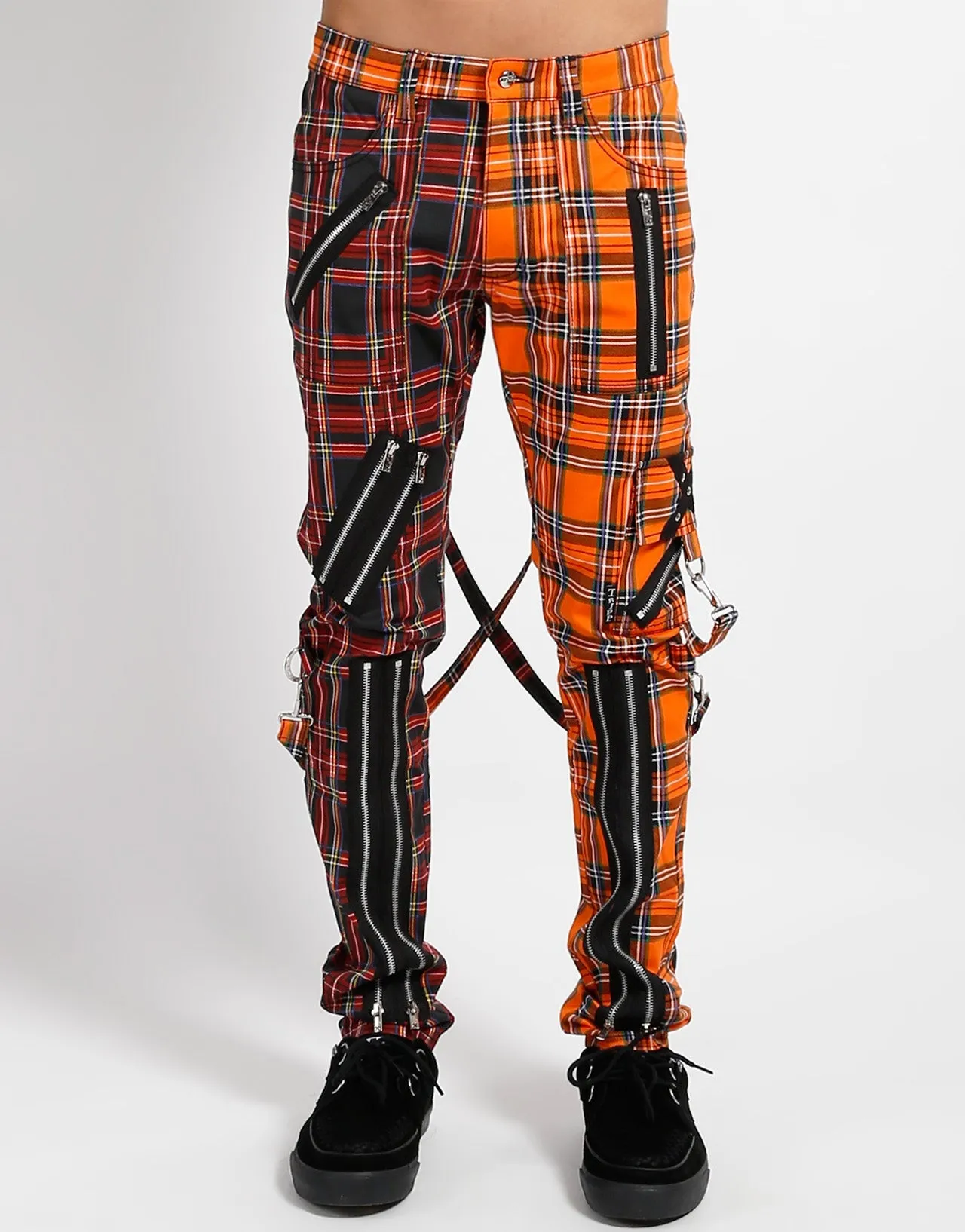 Flexible Comfort Movement Ease MADNESS PANT BLACK/ORANGE PLAID