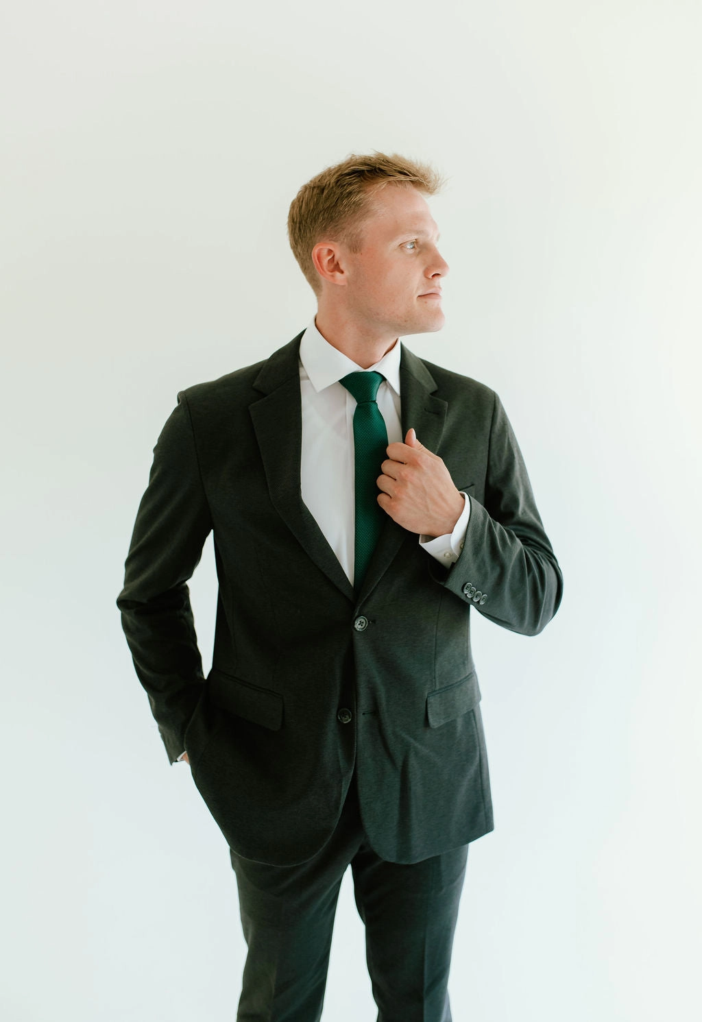 Quick Dry Material Minimalist Aesthetic Detailing Washable 2-Pant Flex Suit Charcoal