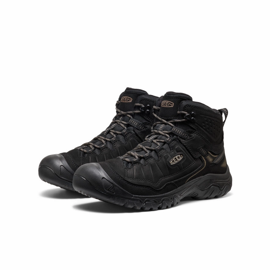 Men's Targhee IV Waterproof Hiking Boot  |  Triple Black Enhanced Leg Support All-Purpose Footwear
