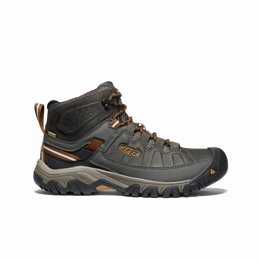 Pull on Men's Targhee III Waterproof Mid  |  Black Olive/Golden Brown