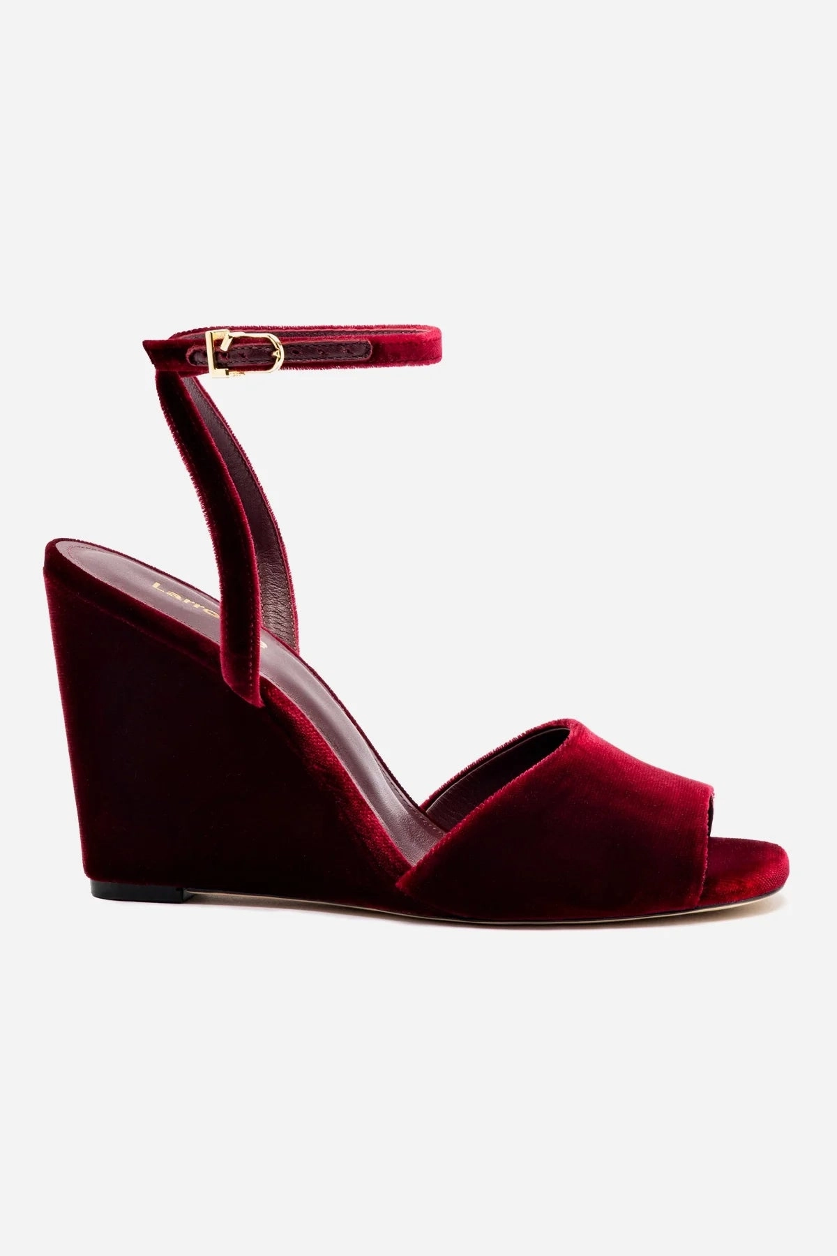 Fresh Look Durable Rubber Compound Yves Wedge In Wine Velvet