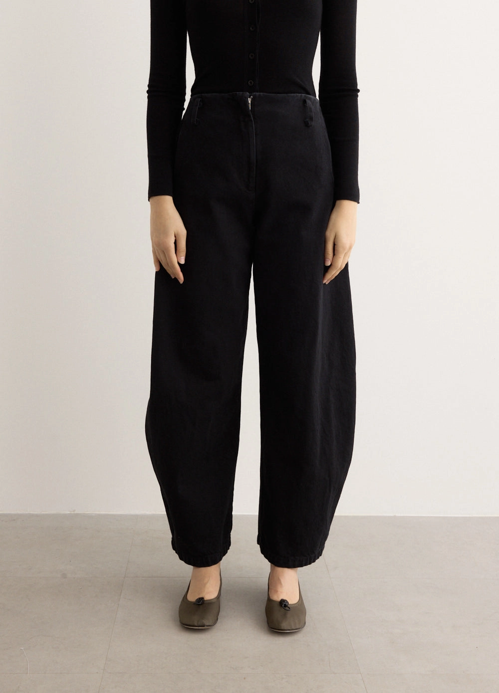 Meki Cocoon Jeans Adjustable Belt Loops Durable Rivet Hardware