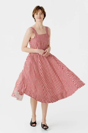 Luxury Feel Pinafore Dress, Sleeveless