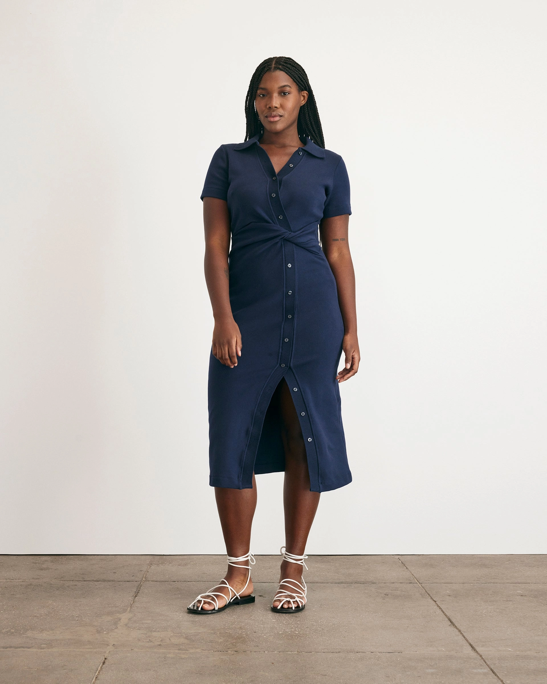 Short Sleeve Ellicot Dress Travel Casual Wear