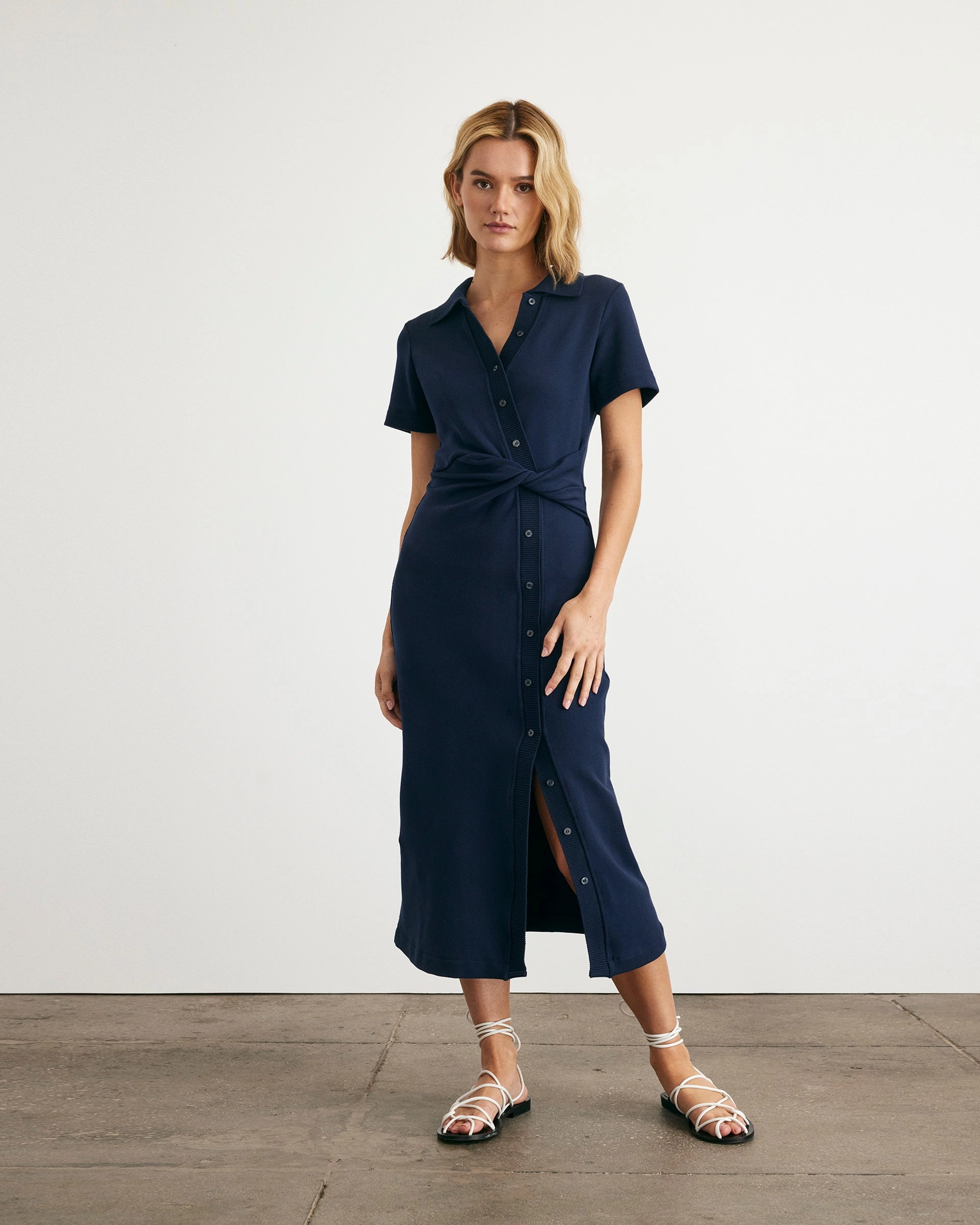 Short Sleeve Ellicot Dress Relax Fit