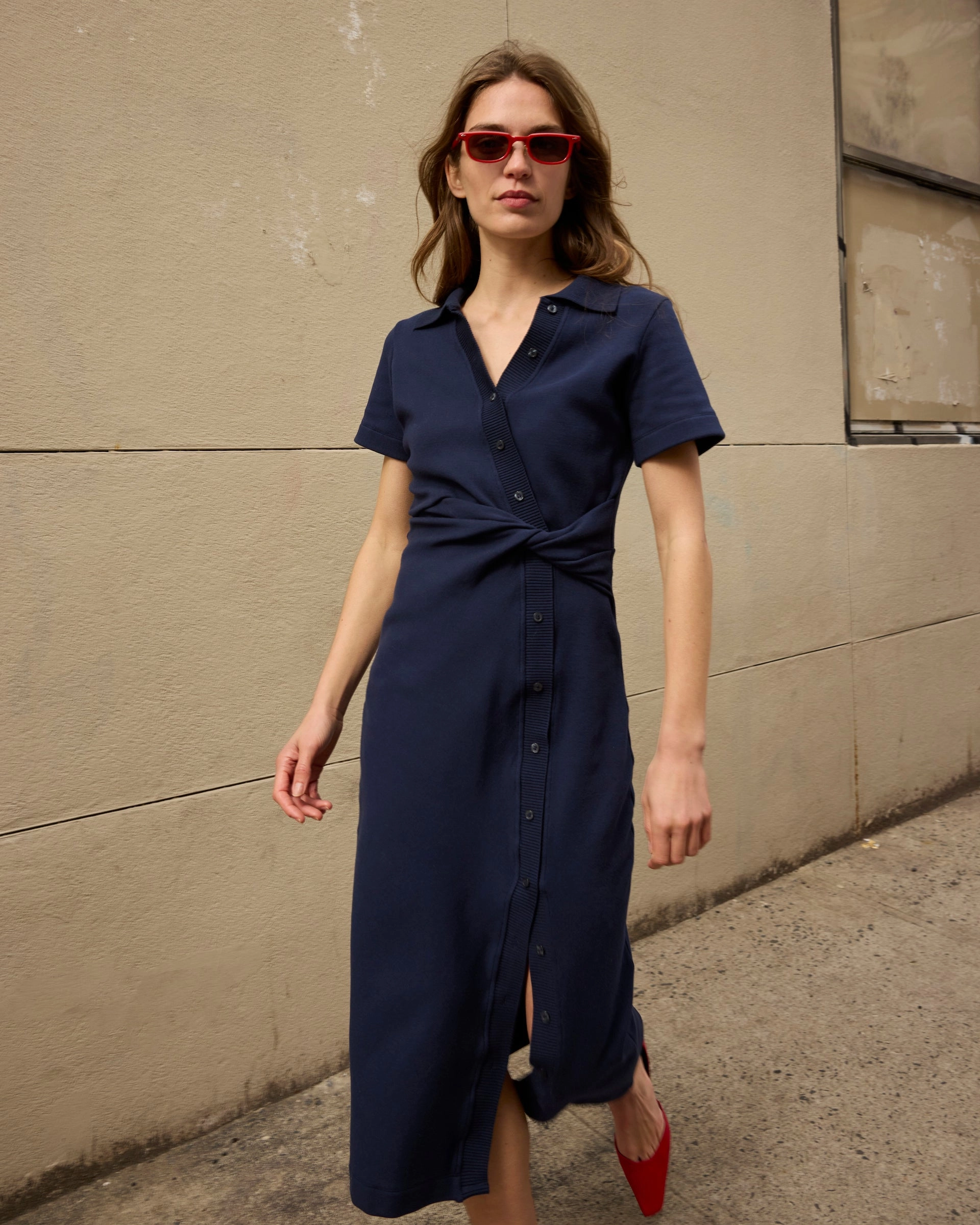 Short Sleeve Ellicot Dress Cold Trend Quick Fit