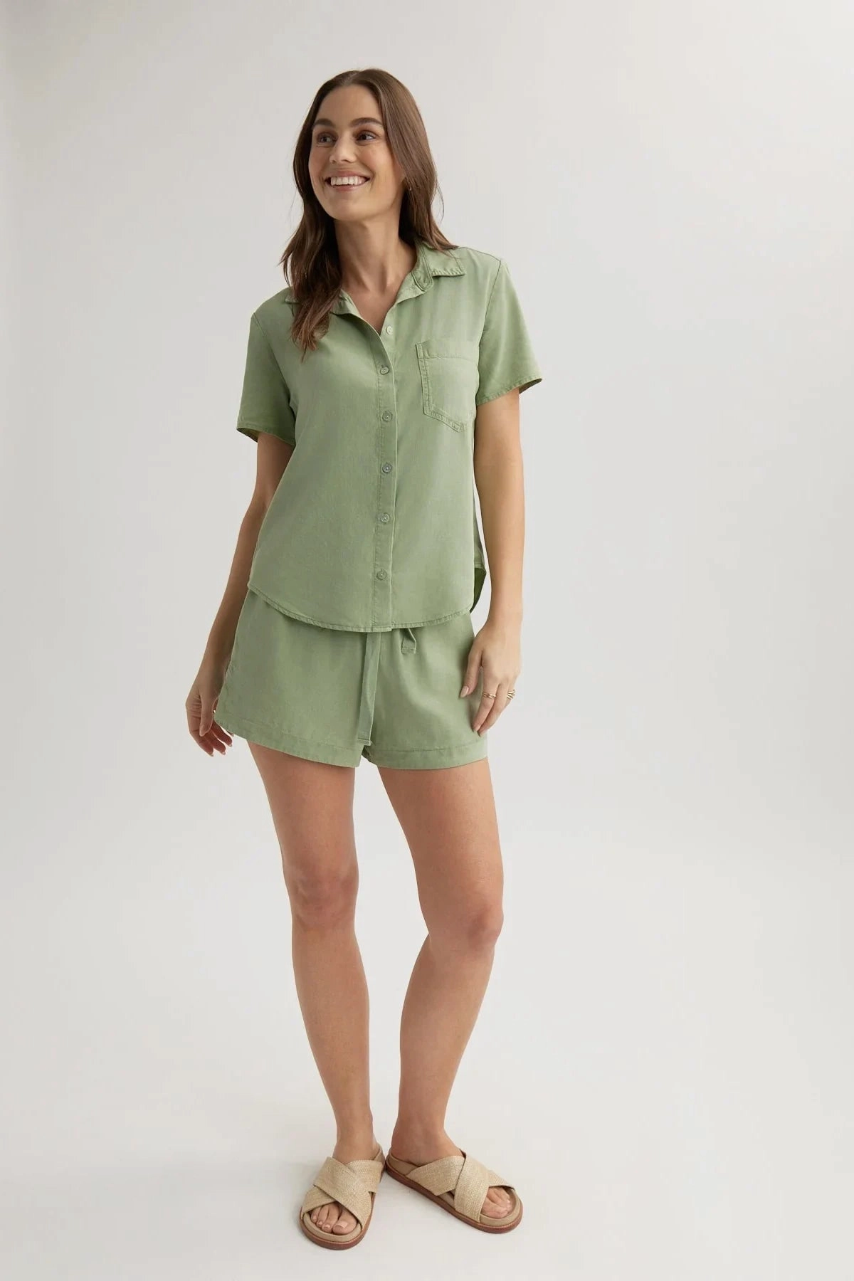 Reinforced Stress Points SoftLining Short Sleeve Pocket Button Down