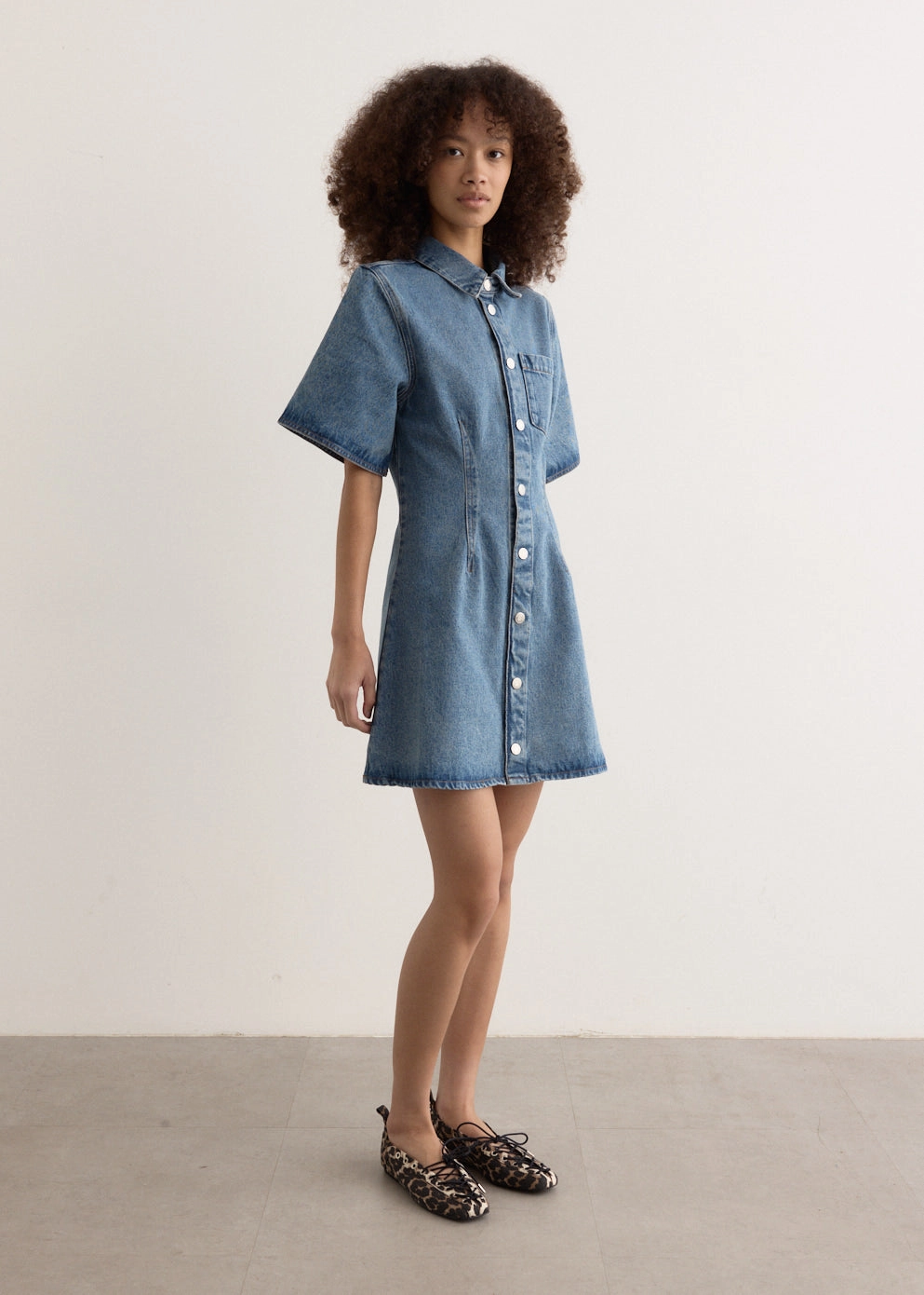 Short Sleeve Shirt Dress Abrasion Resistant Surface