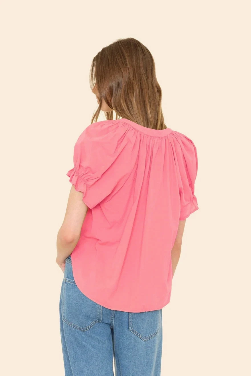 Garment Dyed Finish Durable Hem Stitching Astryde Top