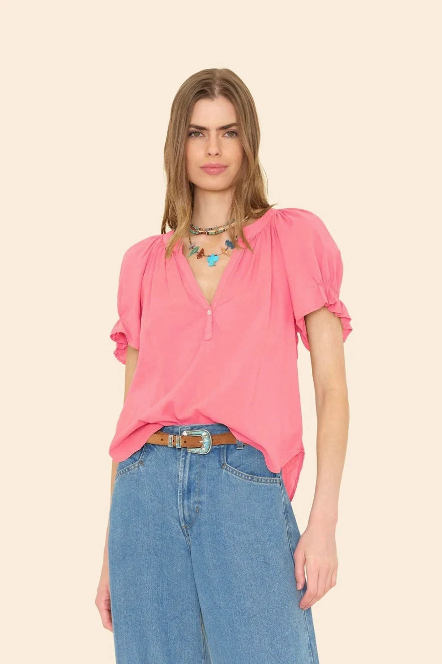 Astryde Top ContrastPlacket Durable Stitching