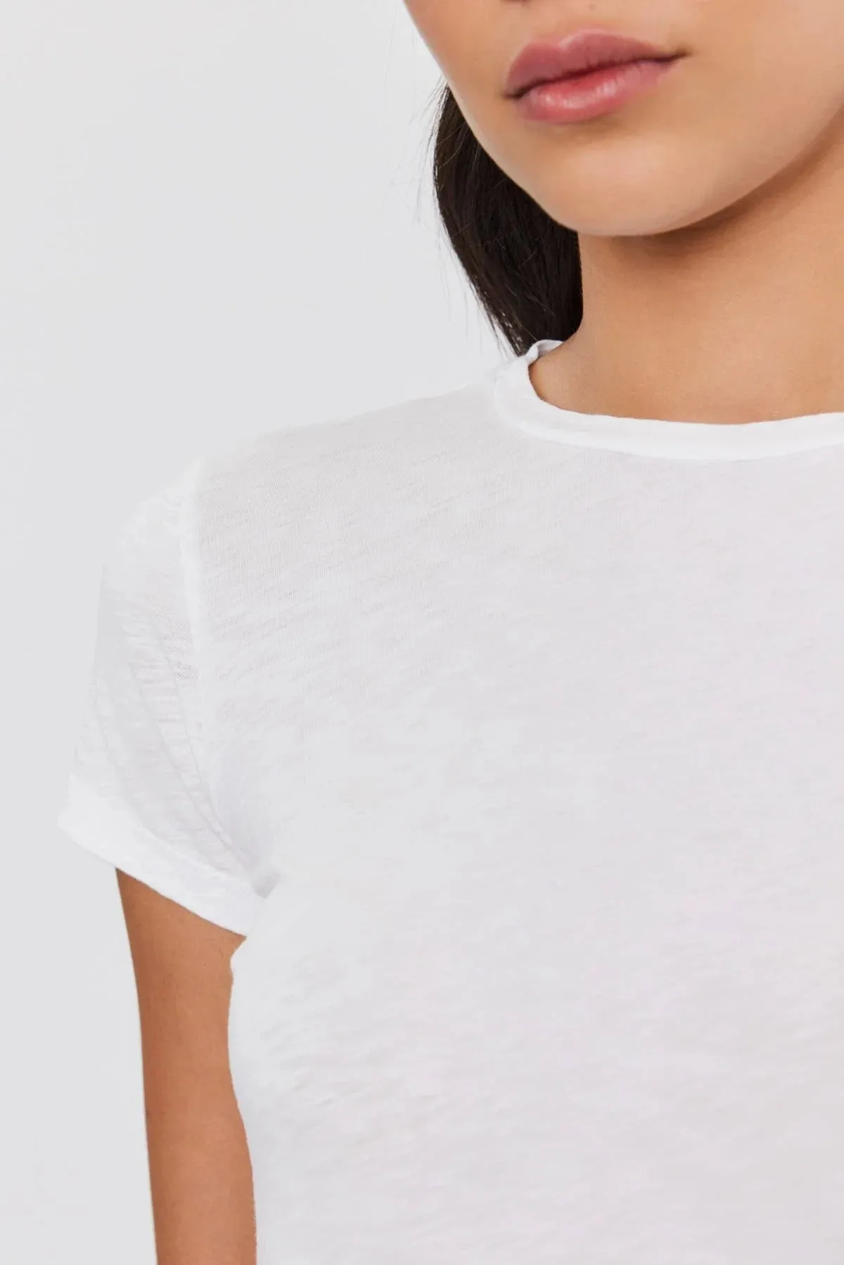 Sierra Crew Neck Tee Casual Chic Look Low Impact Manufacturing