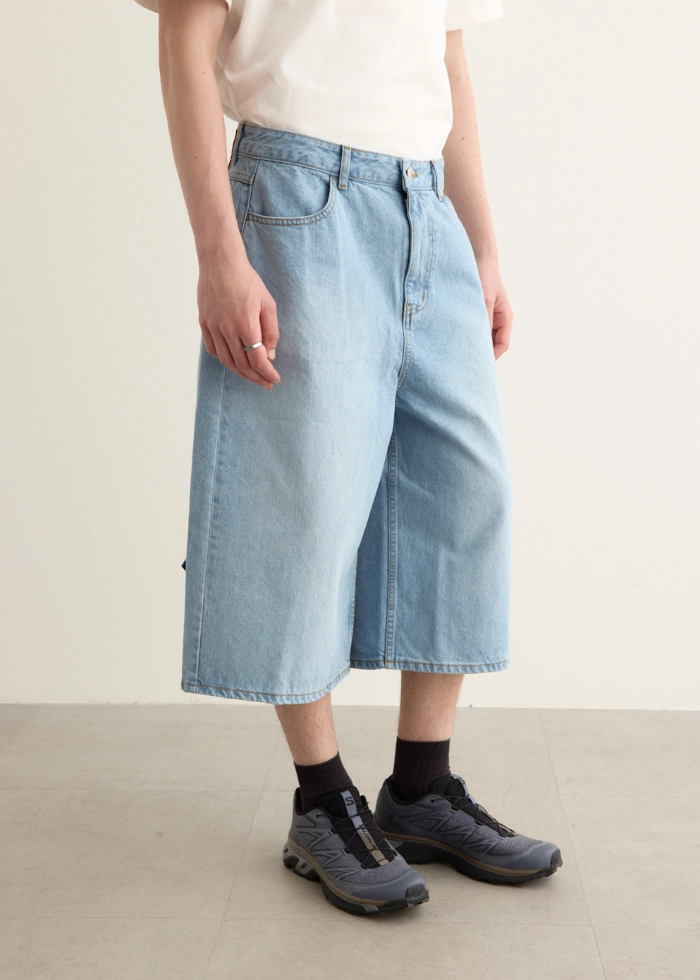 Sustainable Weekend Getaway Unisex Wear Elegant Vintage Lover Significant Denim Bermuda Shorts