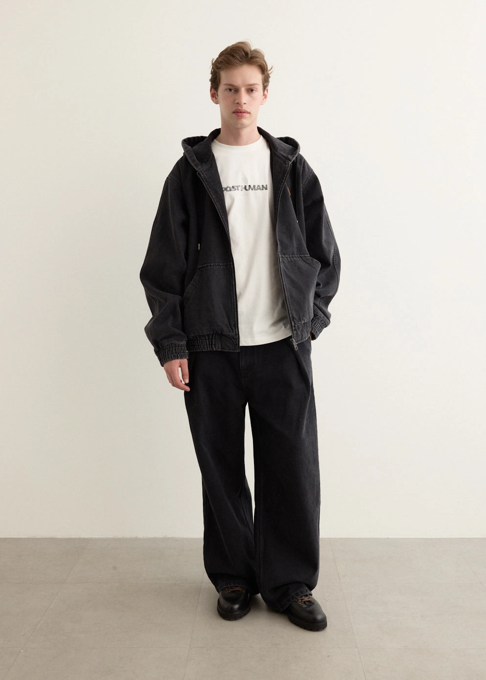 Significant Oversized Denim Hood Jacket Unisex Fashion Sunny Vibes Rainy Day Shopping Day