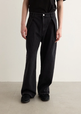 Significant Pleat Front Jeans Work Outfit