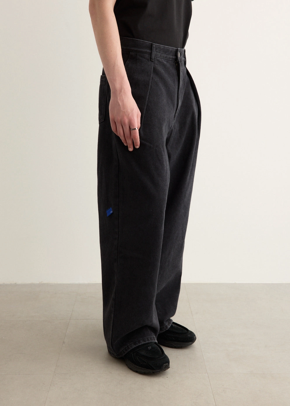 Artist Vibe Work Meeting Casual Significant Pleat Front Jeans