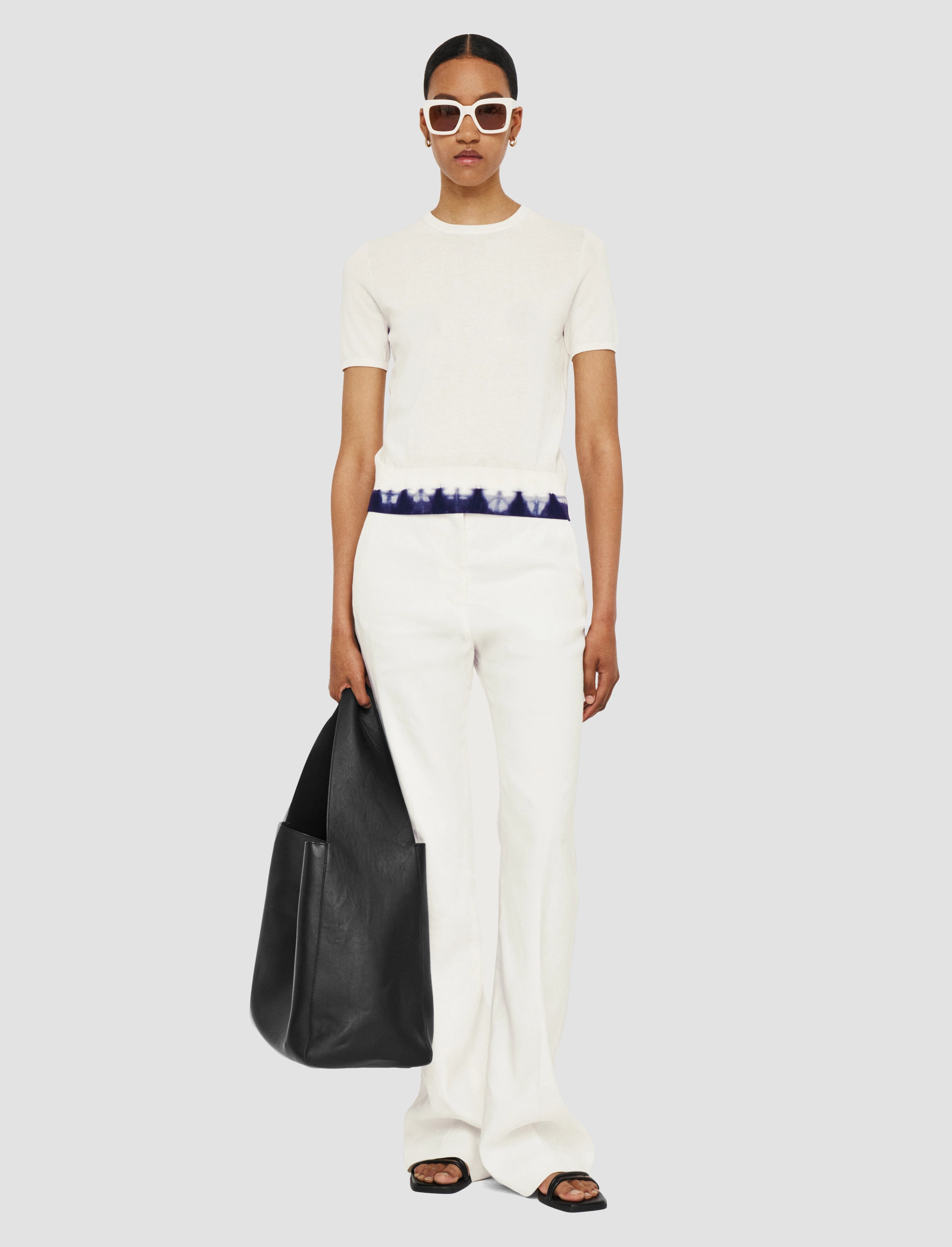 Home Trend Relaxed Trend Silk Cotton Knit Top