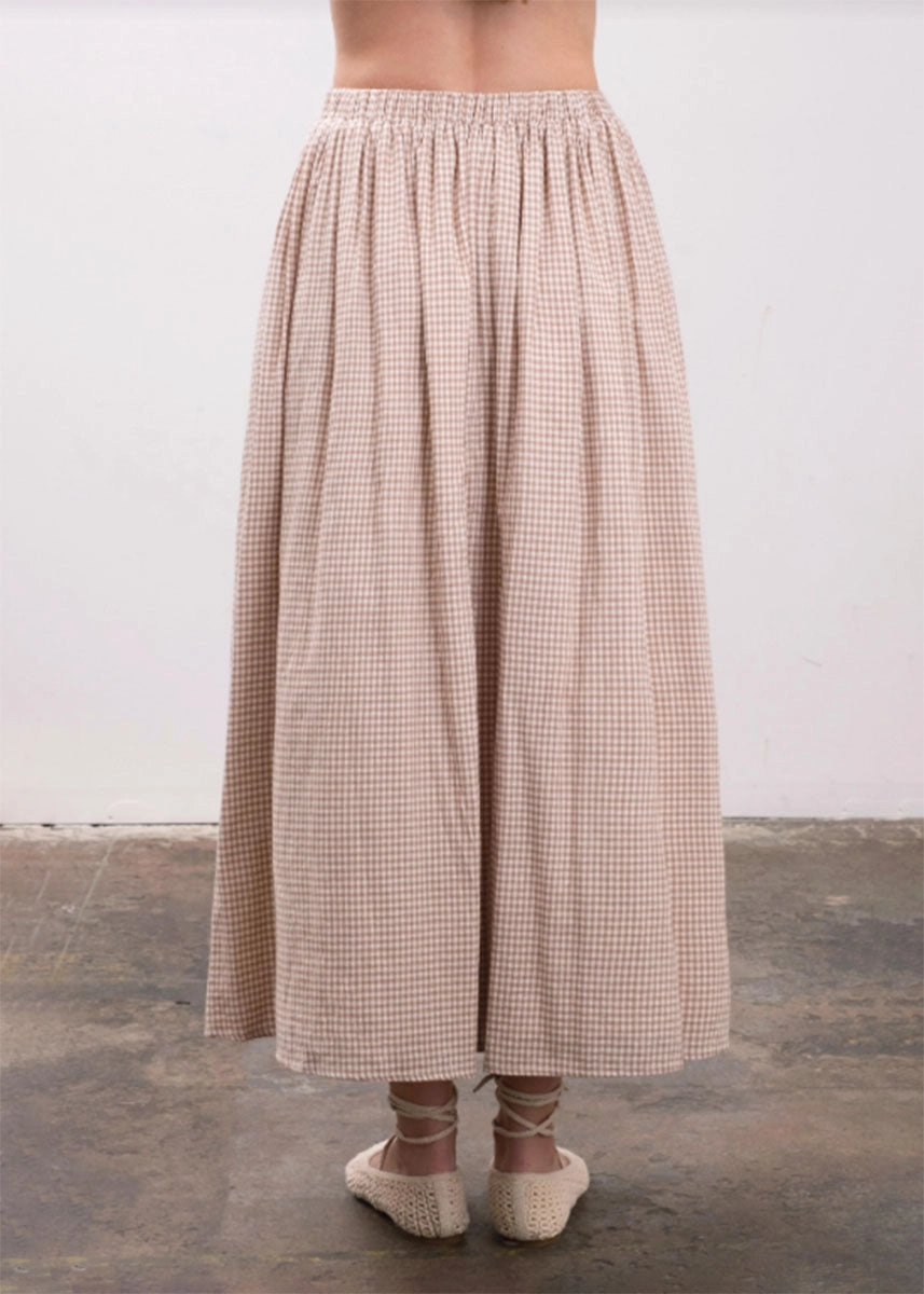 Comfort Waist Comfortable Cut Carolina Midi Skirt - Brown