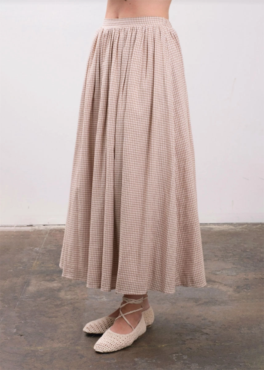 Flattering Design Carolina Midi Skirt - Brown