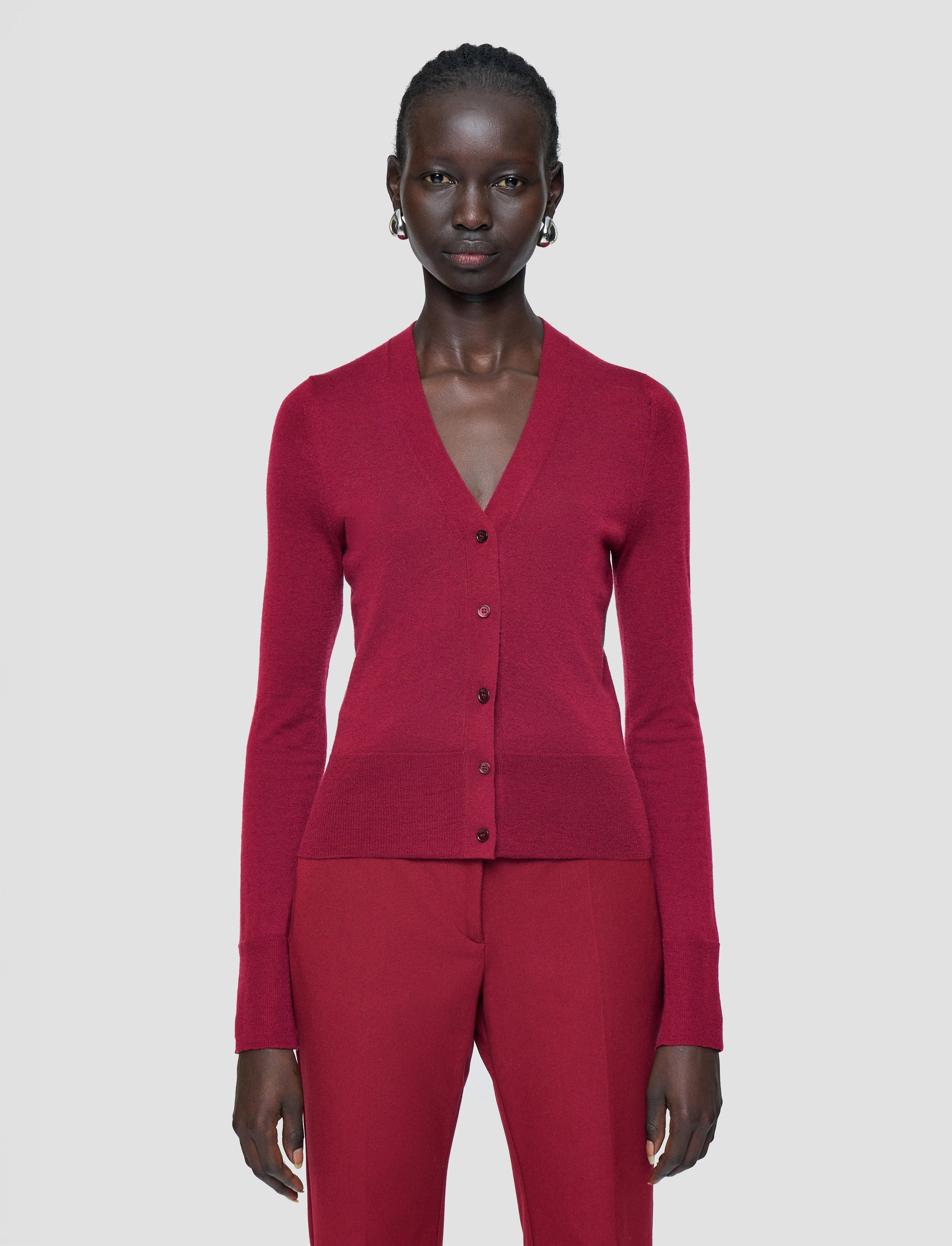 Flexible Seam Structure Seasonal Comforted Cashair Cardigan