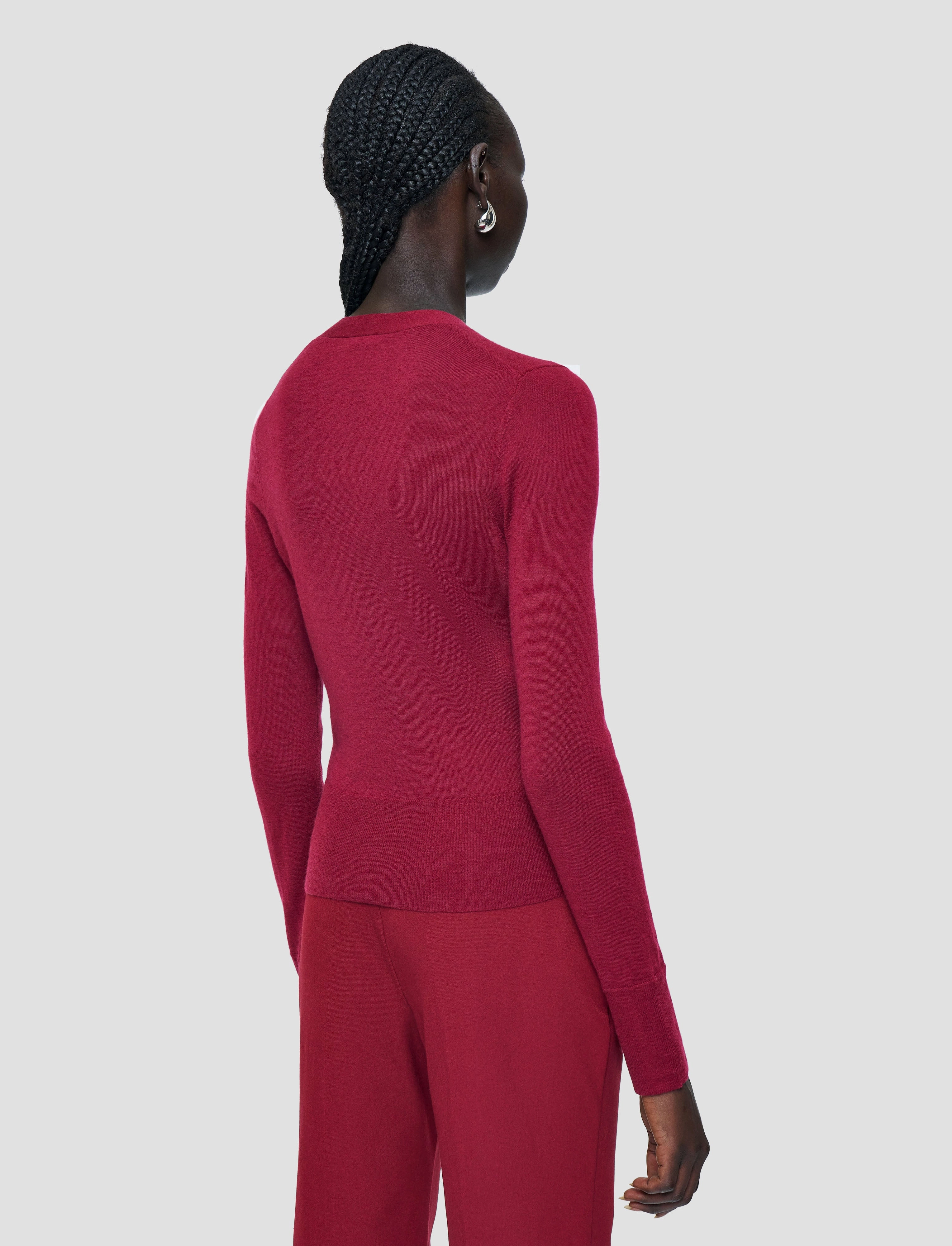 Cashair Cardigan Biodegradable Fabric Gradient Colorfast Dye