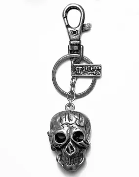 SKULL KEYCHAIN PEWTER SmoothZipper