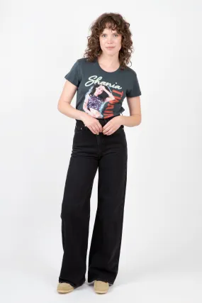 Stretch Material Work Flex Ribcage Wide Leg Jean