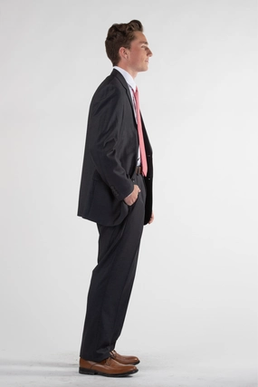 Signature Suit Classic Charcoal Custom Fit Flattering Look