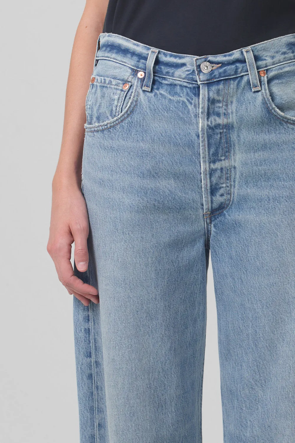 Ayla Baggy Cuffed Crop HiddenPockets