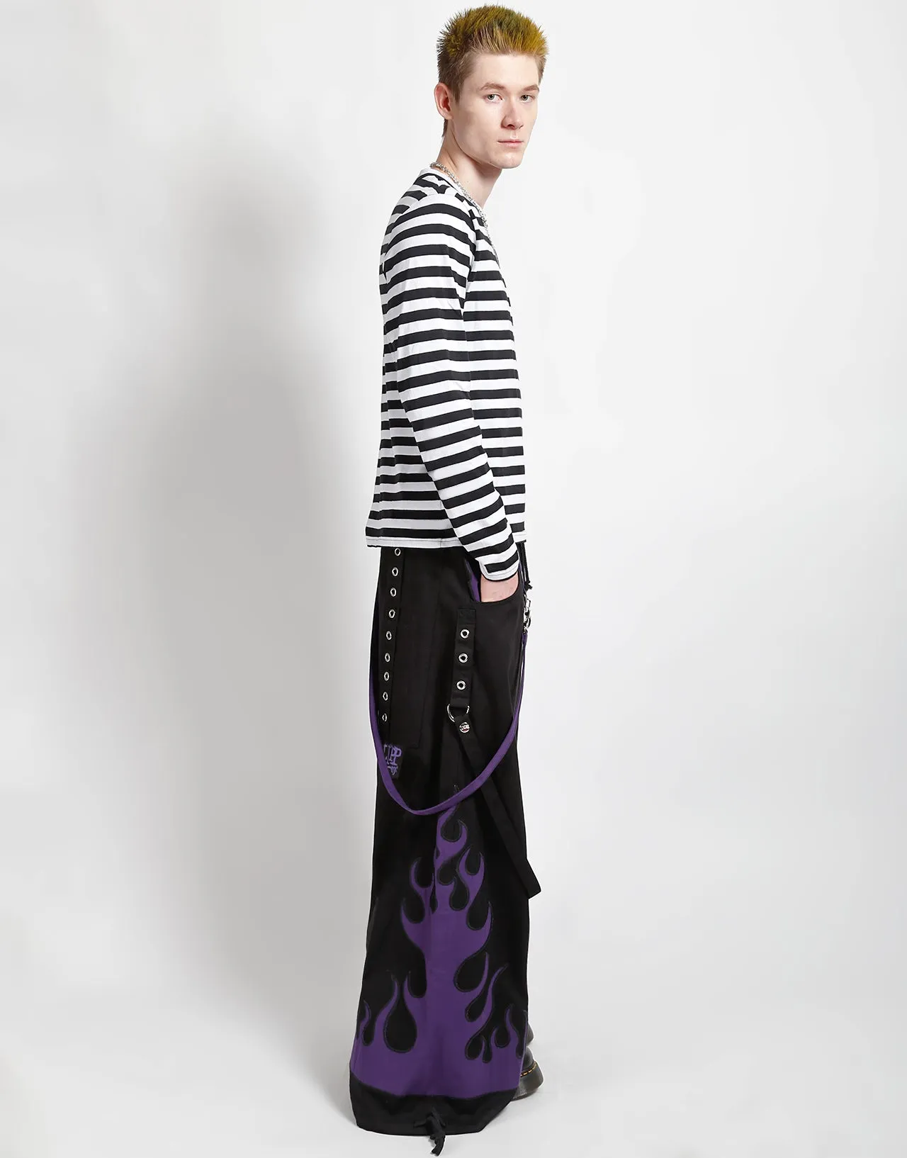 FLAME DARK STREET PANT PURPLE All Season Wear