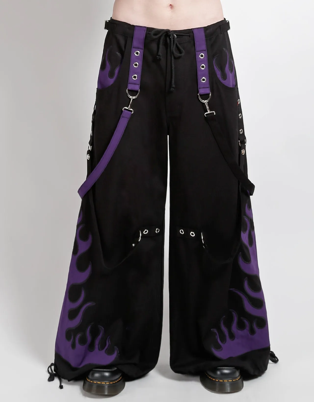 FLAME DARK STREET PANT PURPLE Comfort Base Softened Hem