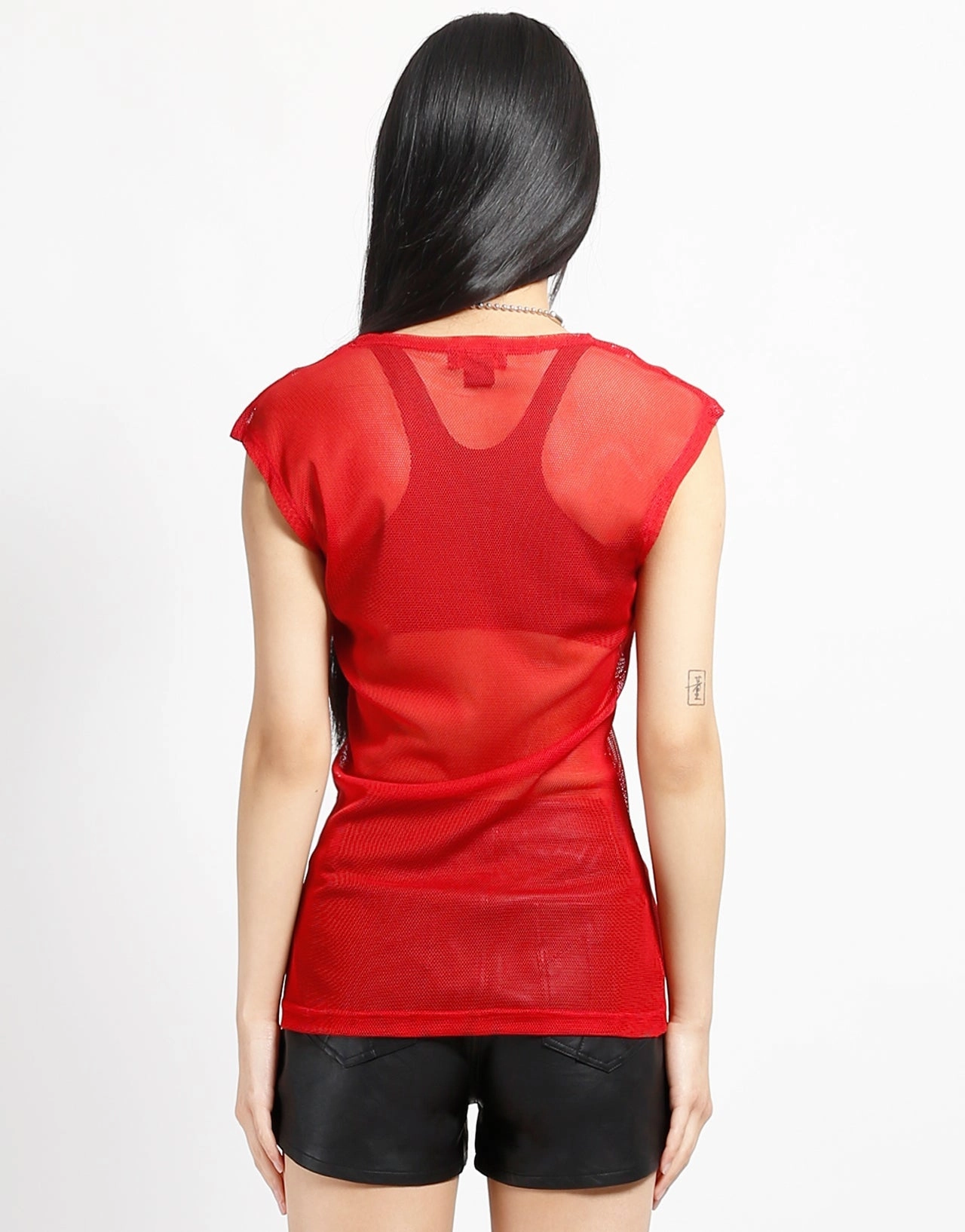 Erasable Surface Coating MUSCLE TANK FISHNET RED