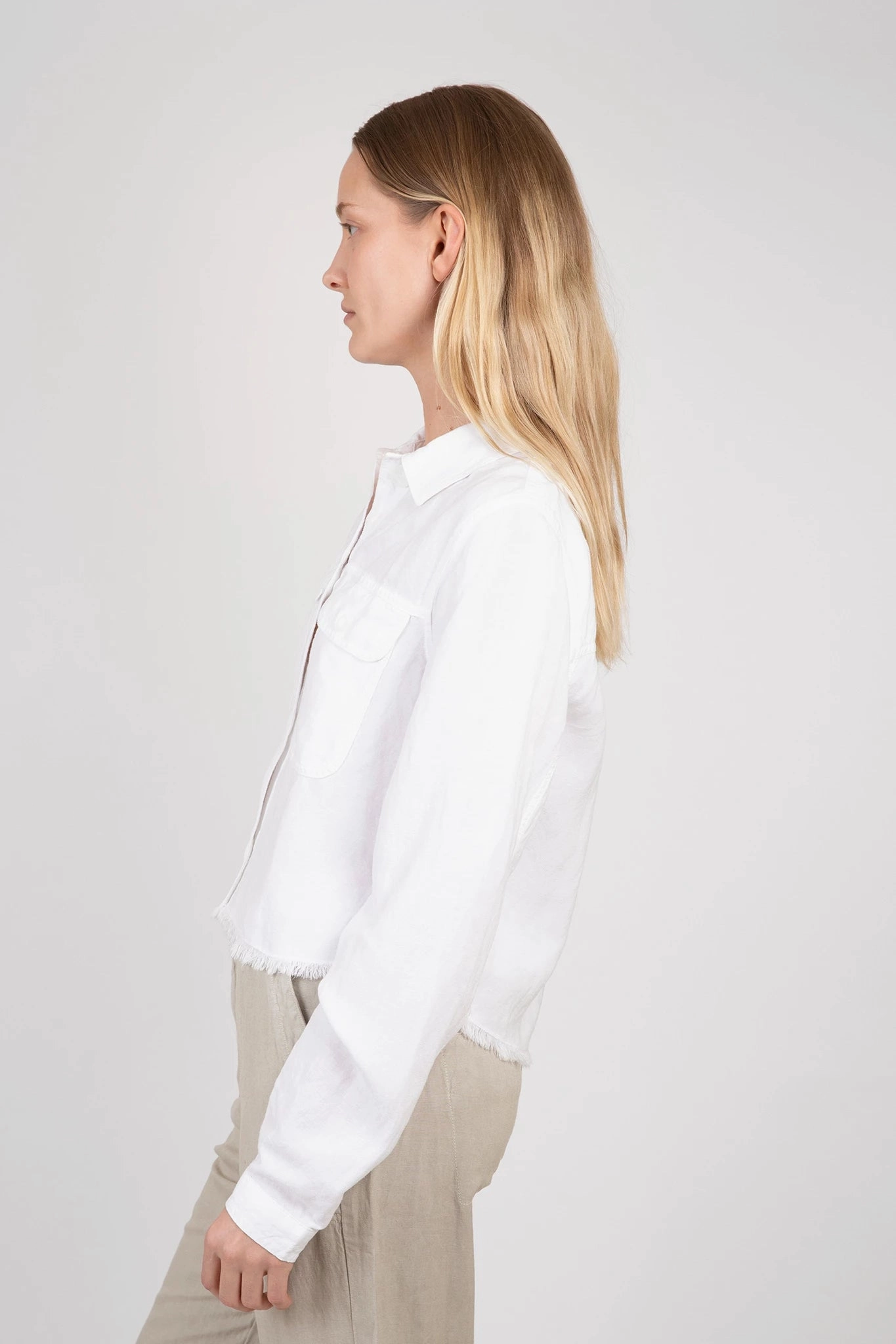 Budget Streamlined Fit Lily Frayed Hem Jacket