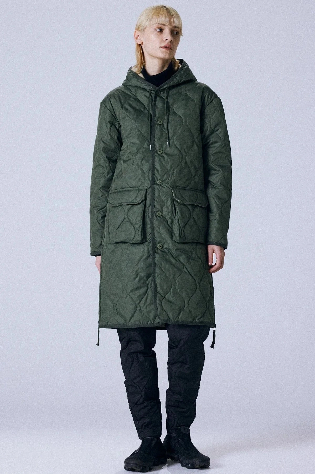 Military Hood Long Down Coat Core Function Comfortable Shield