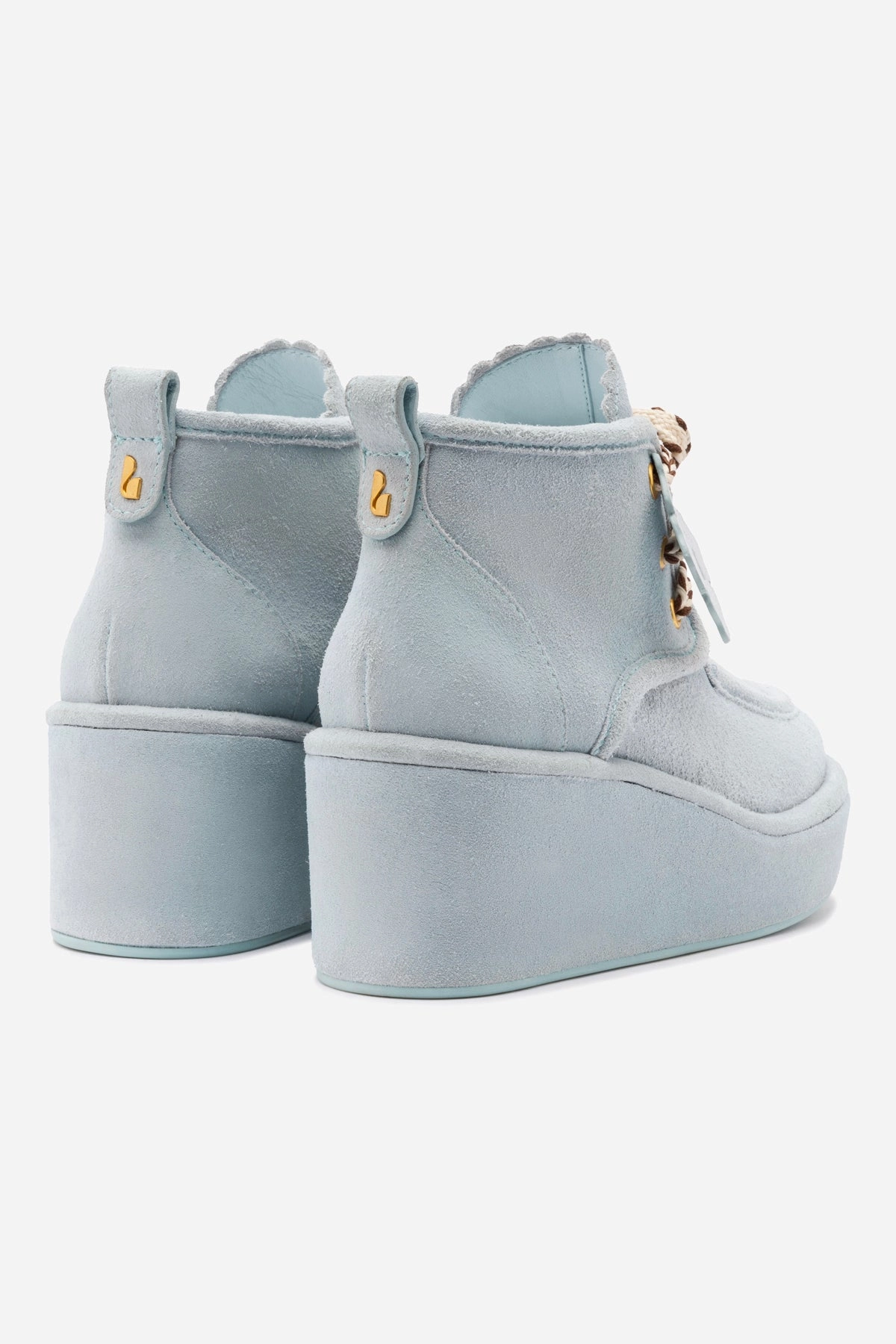 Chani Wedge In Maya Suede Foot Friendly Chic Vacation Flats