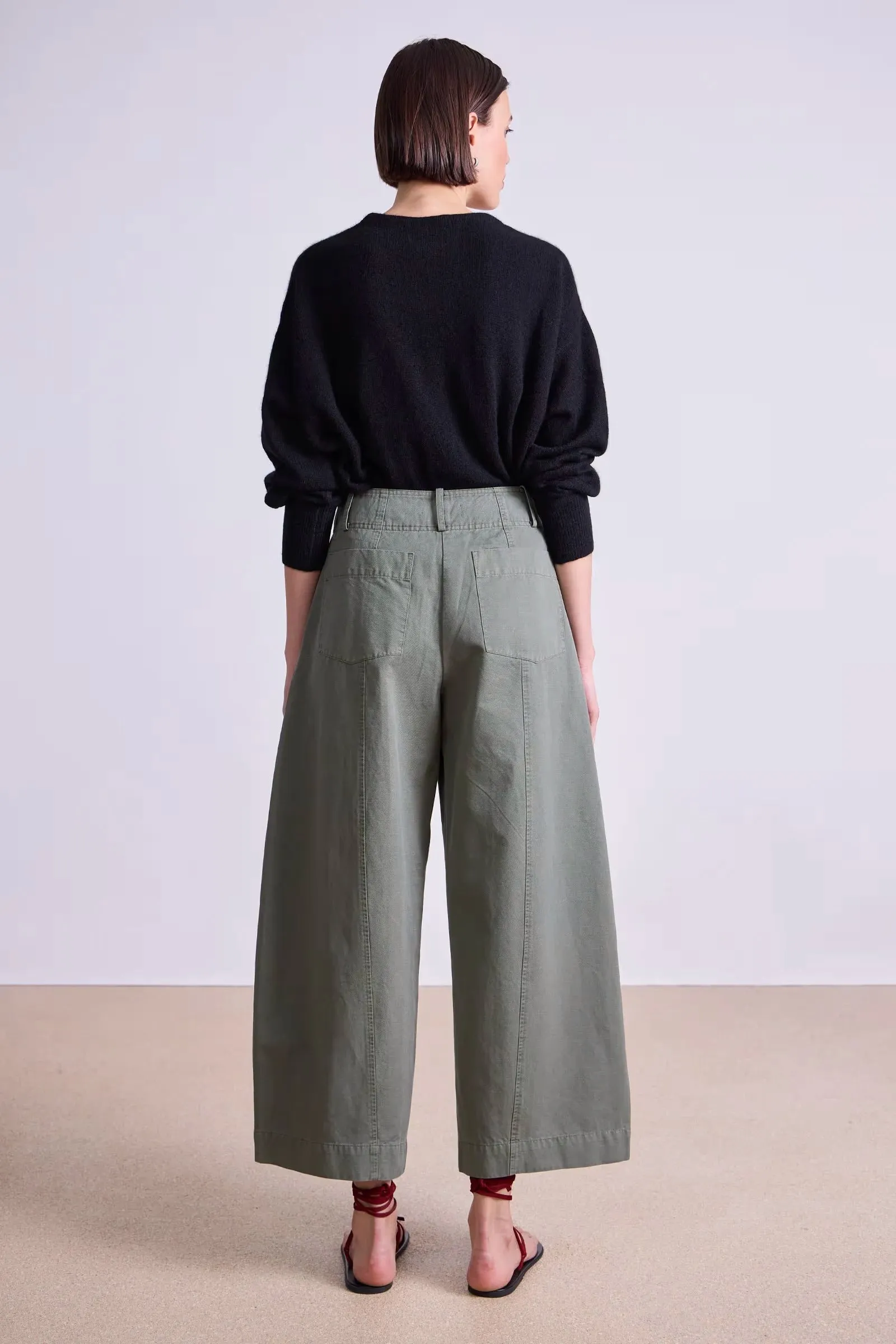 Cropped Cybil Trouser AdjustableWaistband