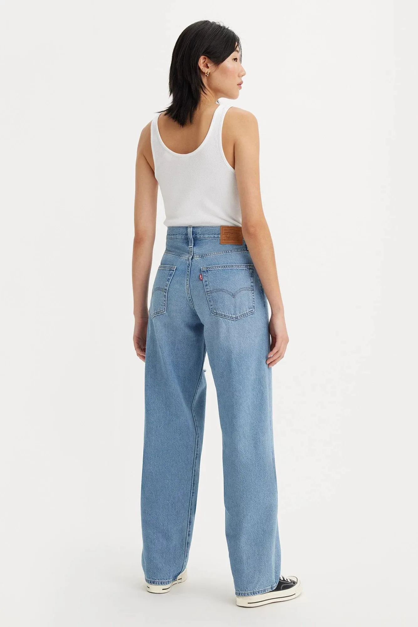 Baggy Dad Jeans Fray Resistant Hem