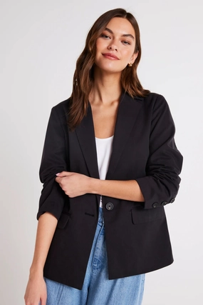 Single Breasted Blazer Versatile Fit Base Warmth
