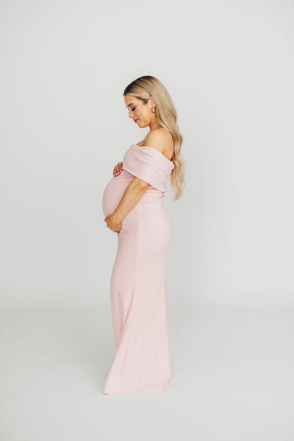 Monroe Maxi Dress in Dusty Pink - Bump Friendly Fashion Daily